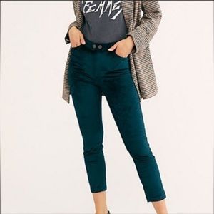 Free People Sweet Jane Velvet Skinny Jeans